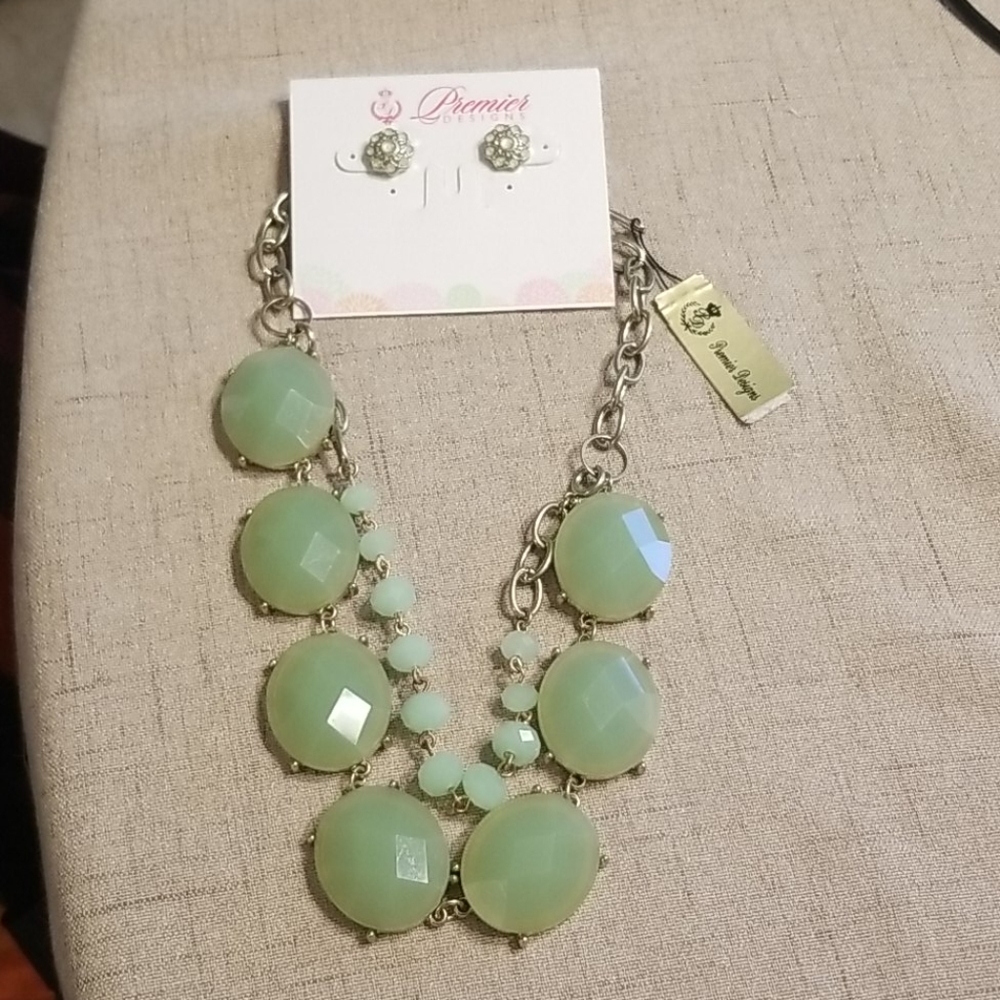 Necklace and earrings